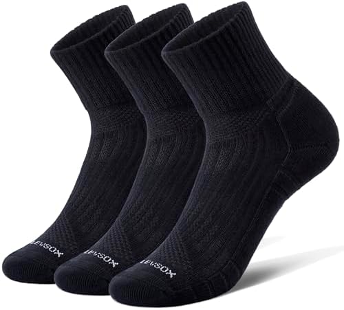 Quarter cushioned ankle socks, Black